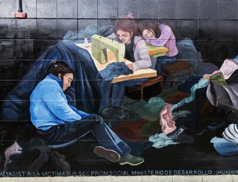 Murals chosen to ilustrate the article about the International Day against Human Trafficking