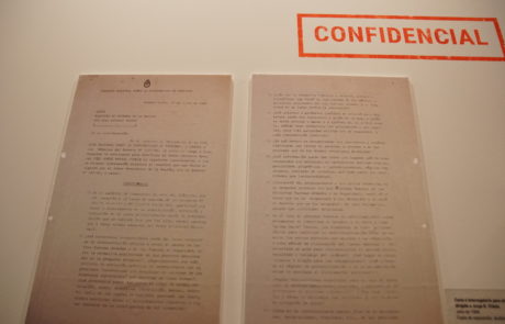 Confidential report displayed in the sample