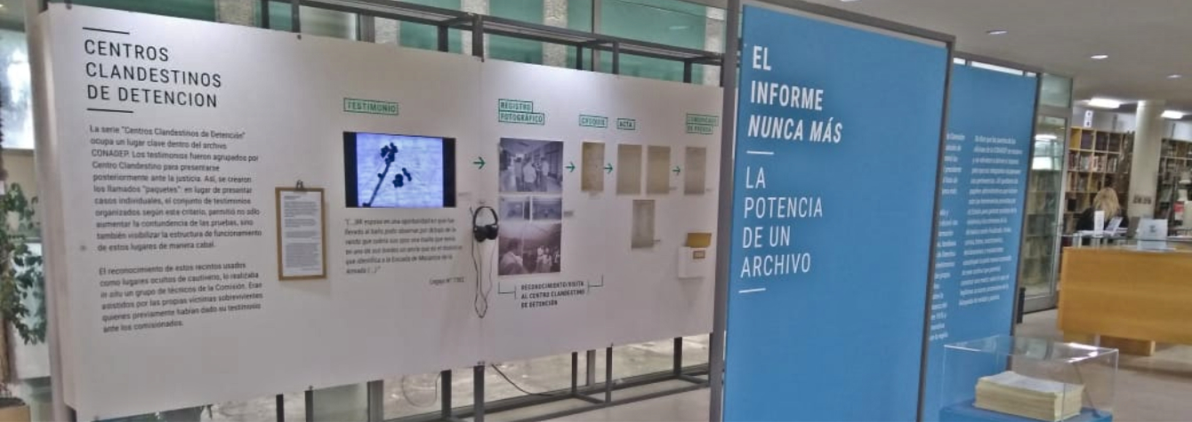 En este momento estás viendo LA MUESTRA ITINERANTE “EL INFORME NUNCA MÁS” CONCLUYE SU RECORRIDO EN EL ARCHIVO NACIONAL DE LA MEMORIA (ANM)