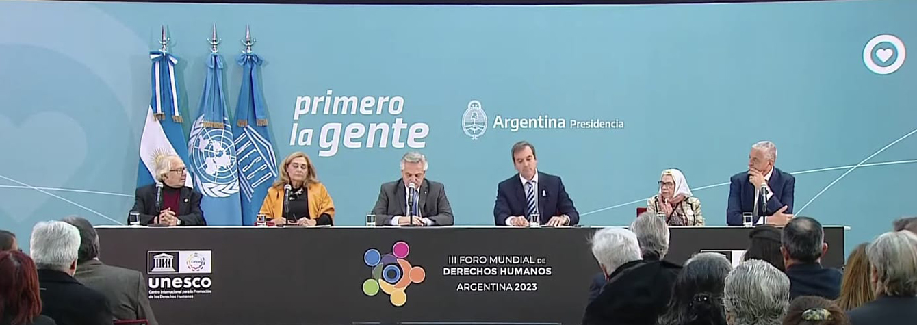 En este momento estás viendo Alberto Fernández encabezó la presentación del III Foro Mundial de Derechos Humanos