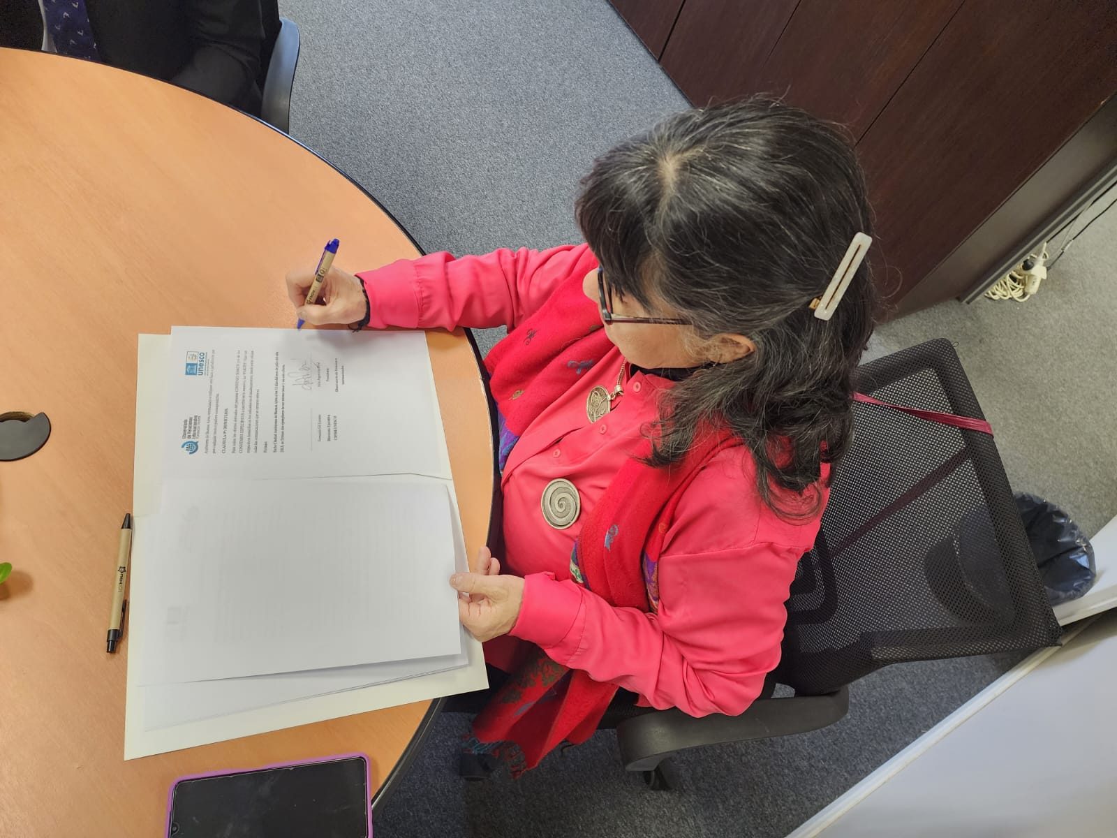 Firma de acuerdo marco entre el CIPDH-UNESCO y el Observatorio de Relaciones Internacionales de la Fundación Victoria