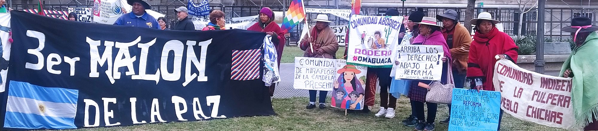 En este momento estás viendo El equipo Mujeres de la tierra del CIPDH acompañó a integrantes del Malón de la Paz