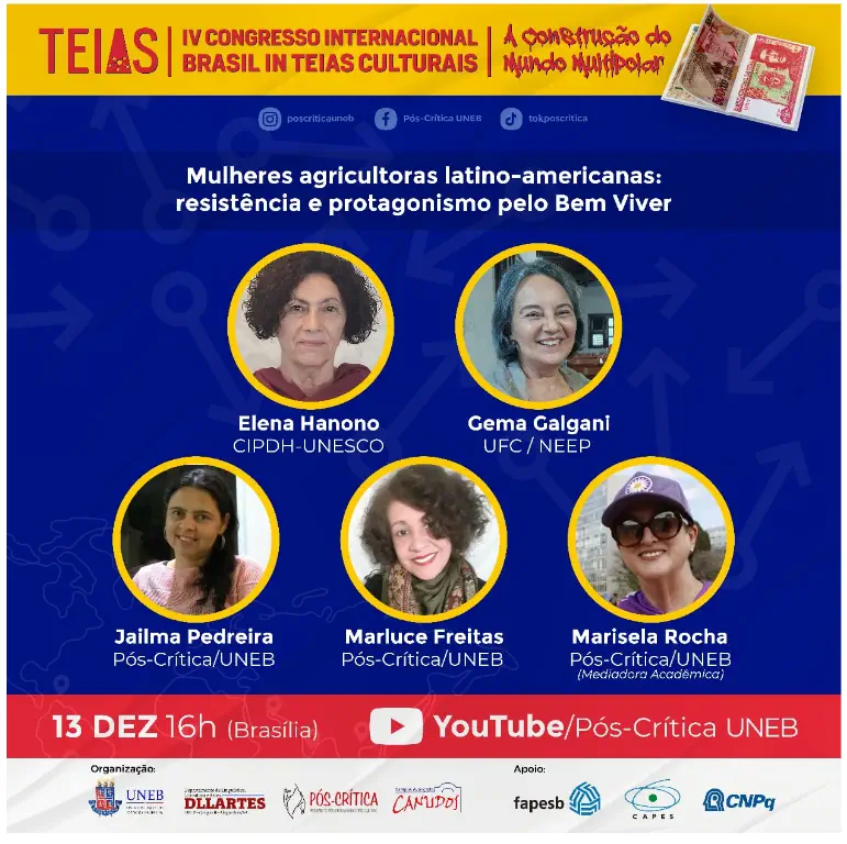 Participación del equipo Mujeres de la Tierra en IV Congreso Internacional de Brasil en Redes Culturales - UNEB